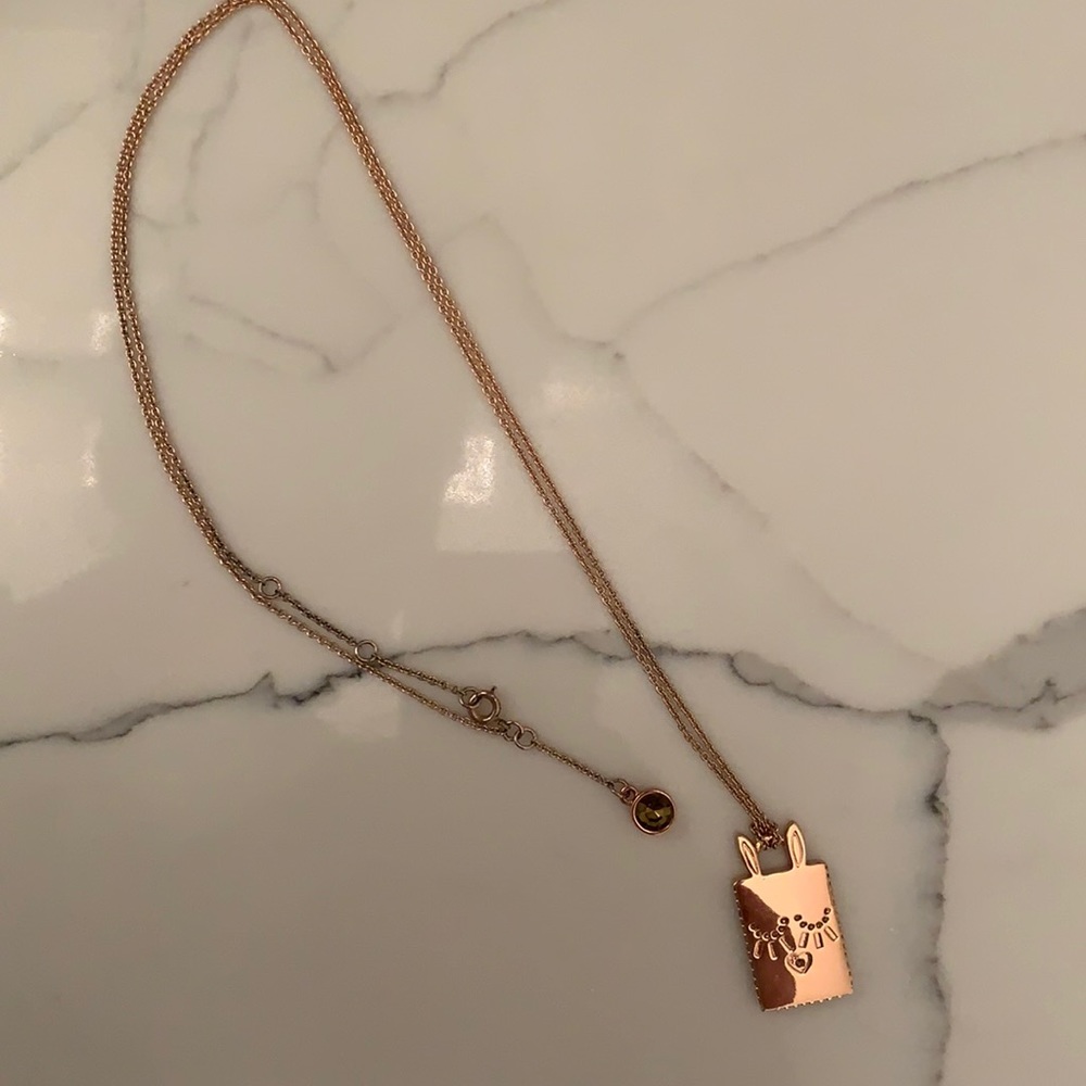 Marc Jacobs Long Rabbit Tag Necklace
